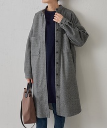 [美品]BEARDSLEY ウールライクシャツコートチェック柄 BEARDSLEY（ビアズリー）の「ウールライクシャツコート（その他