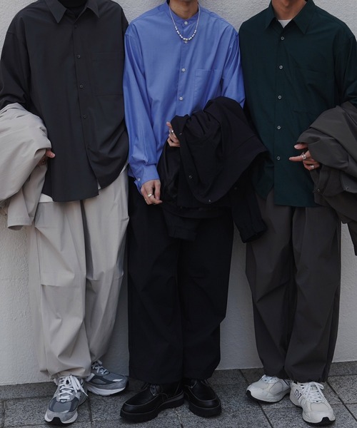 WYM LIDNM（ウィム バイ リドム）の「TRACK WIDE EASY LOOSE PANTS（その他パンツ・メンズ・ライトグレー/ブラック/グレー系/チャコール/グリーン系/ダークネイビー/ダークグレー/グレー・S/M/L/XS）」の21枚目の写真