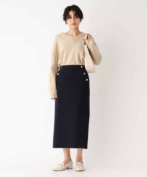 OPAQUE.CLIP（オペークドットクリップ）の「◆メタルモチーフ ワンハンドルショルダー（ショルダーバッグ・レディース・ブラック/オフホワイト・00）」の4枚目の写真