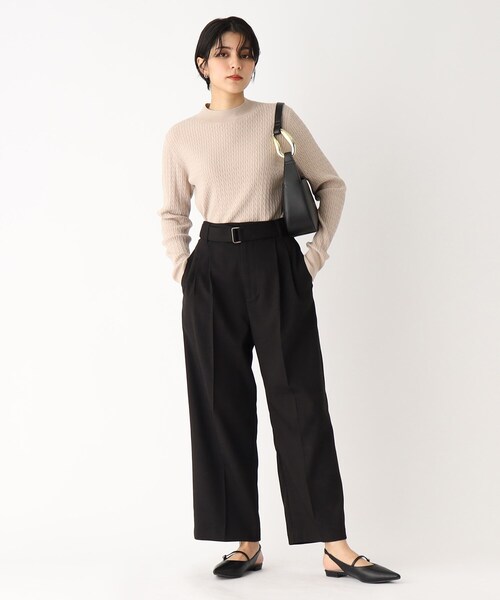 OPAQUE.CLIP（オペークドットクリップ）の「◆メタルモチーフ ワンハンドルショルダー（ショルダーバッグ・レディース・ブラック/オフホワイト・00）」の9枚目の写真