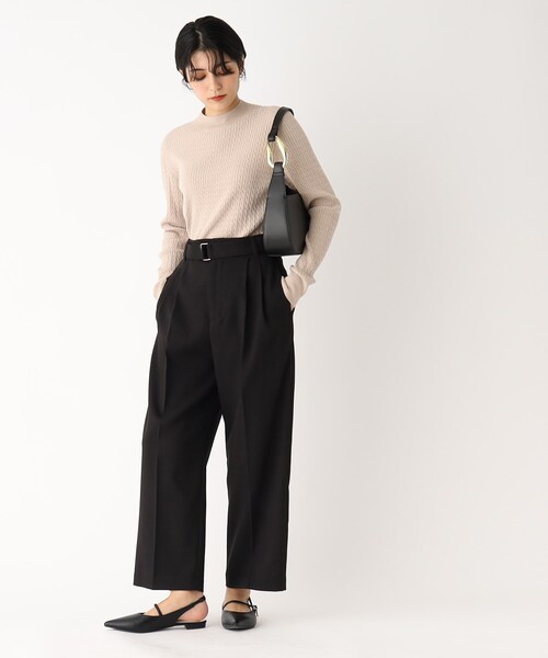 OPAQUE.CLIP（オペークドットクリップ）の「◆メタルモチーフ ワンハンドルショルダー（ショルダーバッグ・レディース・ブラック/オフホワイト・00）」の10枚目の写真