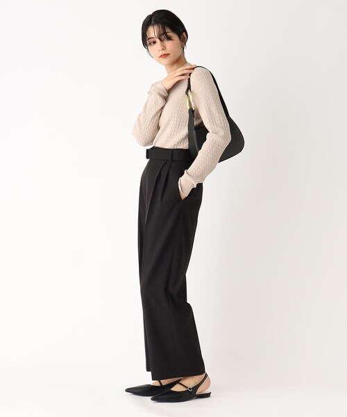 OPAQUE.CLIP（オペークドットクリップ）の「◆メタルモチーフ ワンハンドルショルダー（ショルダーバッグ・レディース・ブラック/オフホワイト・00）」の11枚目の写真