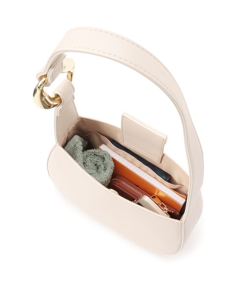 OPAQUE.CLIP（オペークドットクリップ）の「◆メタルモチーフ ワンハンドルショルダー（ショルダーバッグ・レディース・ブラック/オフホワイト・00）」の19枚目の写真