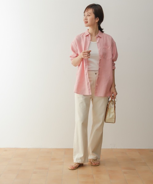 URBAN RESEARCH DOORS（アーバンリサーチドアーズ）の「デニムワイドパンツ（デニムパンツ・レディース・インディゴブルー/ナチュラル・SMALL/MEDIUM/LARGE）」の4枚目の写真