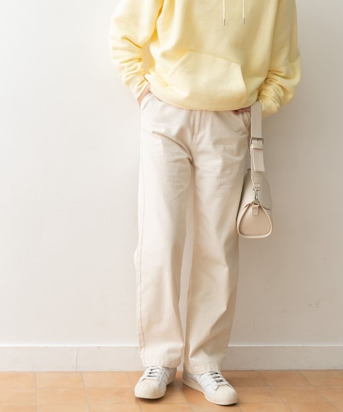 URBAN RESEARCH DOORS（アーバンリサーチドアーズ）の「デニムワイドパンツ（デニムパンツ・レディース・インディゴブルー/ナチュラル・SMALL/MEDIUM/LARGE）」の5枚目の写真