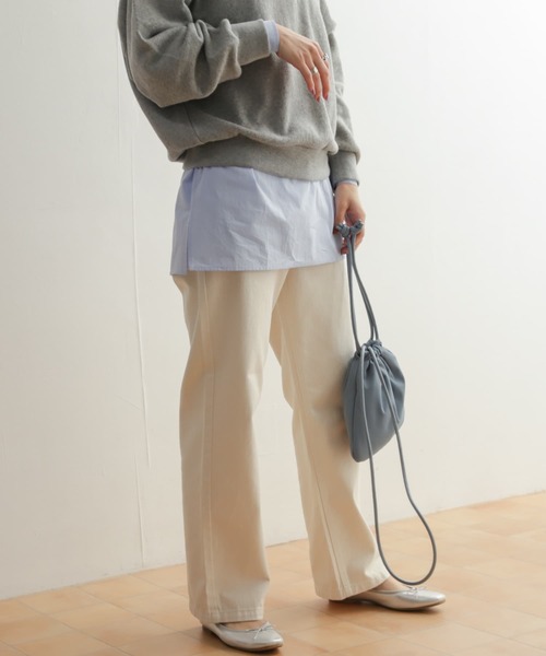 URBAN RESEARCH DOORS（アーバンリサーチドアーズ）の「デニムワイドパンツ（デニムパンツ・レディース・インディゴブルー/ナチュラル・SMALL/MEDIUM/LARGE）」の17枚目の写真