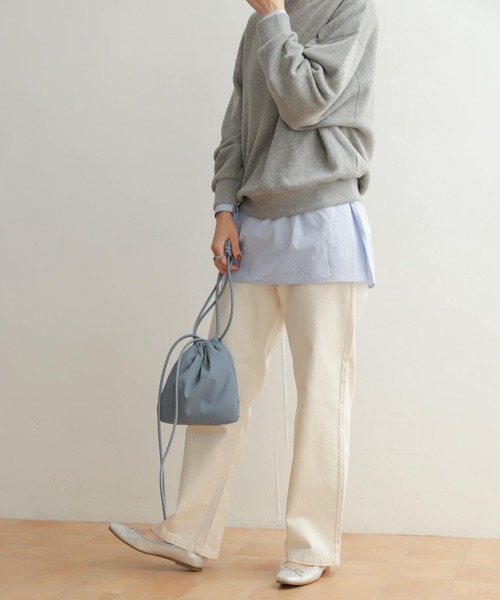 URBAN RESEARCH DOORS（アーバンリサーチドアーズ）の「デニムワイドパンツ（デニムパンツ・レディース・インディゴブルー/ナチュラル・SMALL/MEDIUM/LARGE）」の20枚目の写真