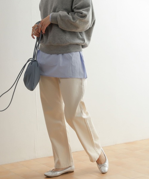 URBAN RESEARCH DOORS（アーバンリサーチドアーズ）の「デニムワイドパンツ（デニムパンツ・レディース・インディゴブルー/ナチュラル・SMALL/MEDIUM/LARGE）」の21枚目の写真