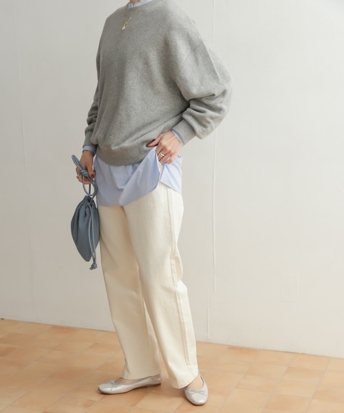 URBAN RESEARCH DOORS（アーバンリサーチドアーズ）の「デニムワイドパンツ（デニムパンツ・レディース・インディゴブルー/ナチュラル・SMALL/MEDIUM/LARGE）」の22枚目の写真