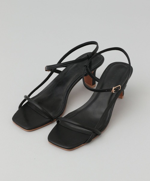 A part by(アパートバイ)の「プレートヒールサンダル(サンダル・レディース・ライトグリーン/ブラック/ベージュ・MEDIUM/LARGE)」の10枚目の写真