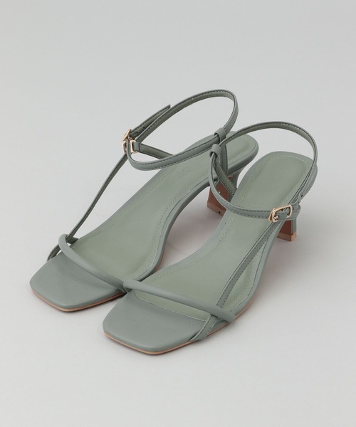 A part by(アパートバイ)の「プレートヒールサンダル(サンダル・レディース・ライトグリーン/ブラック/ベージュ・MEDIUM/LARGE)」の14枚目の写真