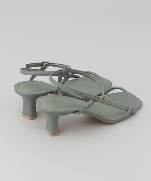A part by(アパートバイ)の「プレートヒールサンダル(サンダル・レディース・ライトグリーン/ブラック/ベージュ・MEDIUM/LARGE)」の15枚目の写真
