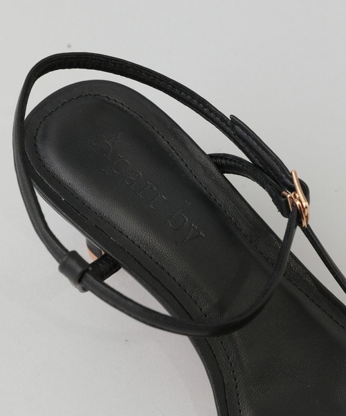 A part by(アパートバイ)の「プレートヒールサンダル(サンダル・レディース・ライトグリーン/ブラック/ベージュ・MEDIUM/LARGE)」の19枚目の写真