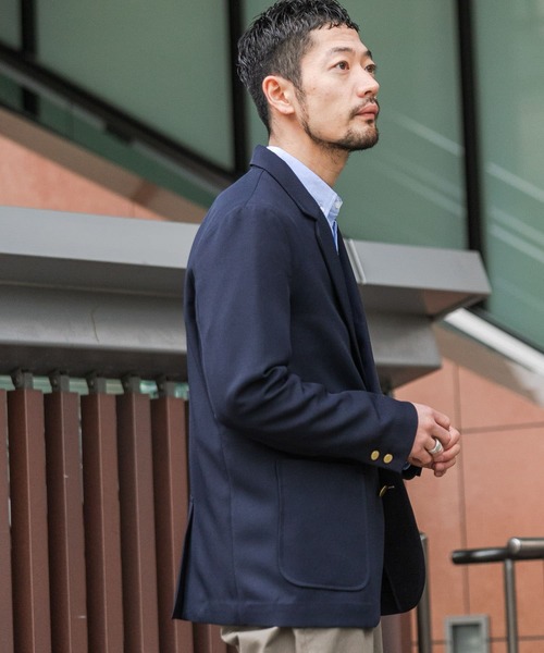 URBAN RESEARCH ROSSO MEN（アーバンリサーチロッソメン）の「ECOPETネイビーブレザー（テーラードジャケット・メンズ・ネイビー・LARGE/MEDIUM）」の7枚目の写真