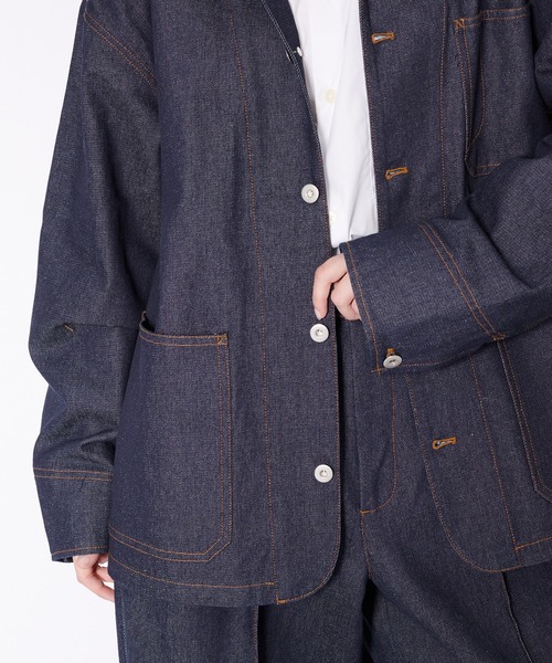 ONCILY（オンシェリー）の「【SET UP可能】RIGID DENIM JACKET / リジットデニムジャケット（デニムジャケット・メンズ・ブルー・LARGE/MEDIUM）」の13枚目の写真