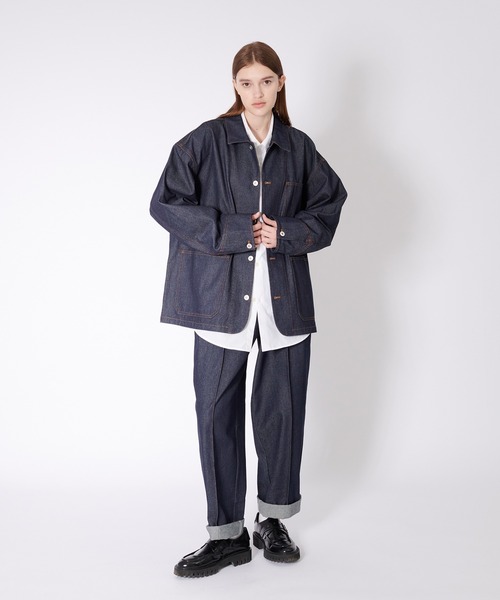 ONCILY（オンシェリー）の「【SET UP可能】RIGID DENIM JACKET / リジットデニムジャケット（デニムジャケット・メンズ・ブルー・LARGE/MEDIUM）」の10枚目の写真