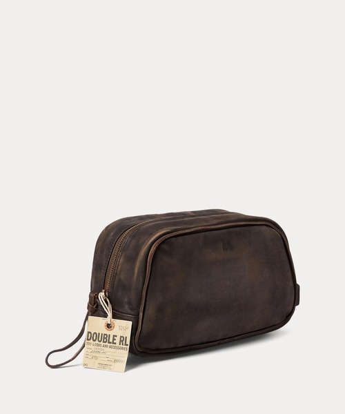 【新品】RRL ダブルアールエル レザー 小物入れ レザー トラベル ケース（ポーチ）｜RRL（ダブル アール エル）の