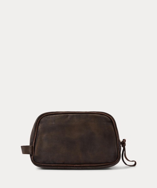 【新品】RRL ダブルアールエル レザー 小物入れ レザー トラベル ケース（ポーチ）｜RRL（ダブル アール エル）の