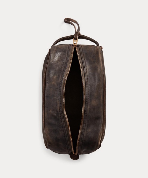 【新品】RRL ダブルアールエル レザー 小物入れ レザー トラベル ケース（ポーチ）｜RRL（ダブル アール エル）の