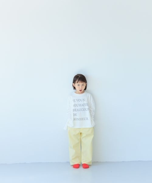 LOWRYS FARM（ローリーズファーム）の「ＵＳＡカラーロゴプリントロングスリーブ　178363（Tシャツ/カットソー・キッズ・ホワイト/グレー/ピンク・110cm/120cm/130cm/140cm/150cm）」の4枚目の写真