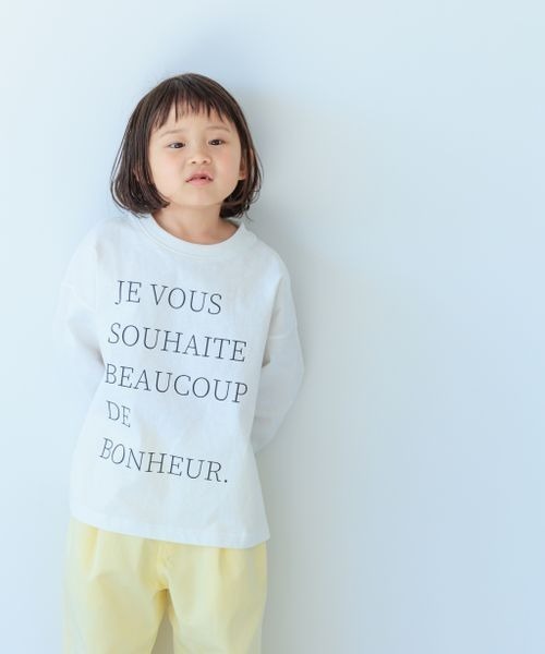 LOWRYS FARM（ローリーズファーム）の「ＵＳＡカラーロゴプリントロングスリーブ　178363（Tシャツ/カットソー・キッズ・ホワイト/グレー/ピンク・110cm/120cm/130cm/140cm/150cm）」の7枚目の写真