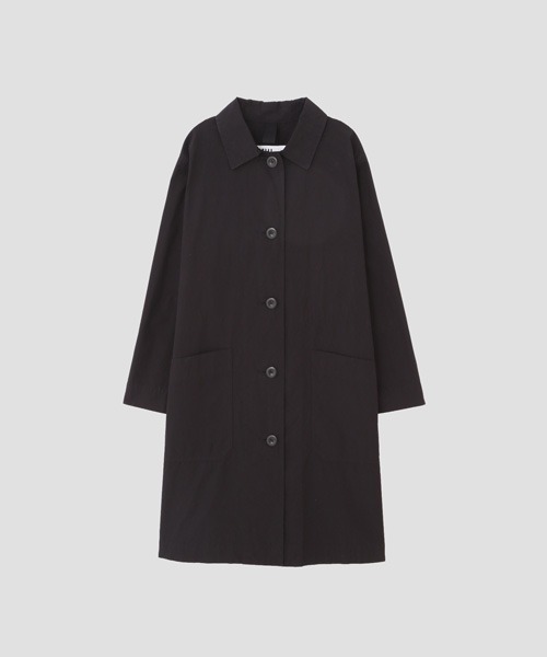 MHL.(エムエイチエル)の「PROOFED COTTON POPLIN(ステンカラーコート・レディース・ブラック/グリーン系その他7・1/2)」の9枚目の写真