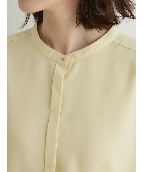 Green　Parks（グリーンパークス）の「ヒヨクボタンシャツチュニック（チュニック・レディース・パープル/オフホワイト/イエロー/グリーン・FREE）」の16枚目の写真