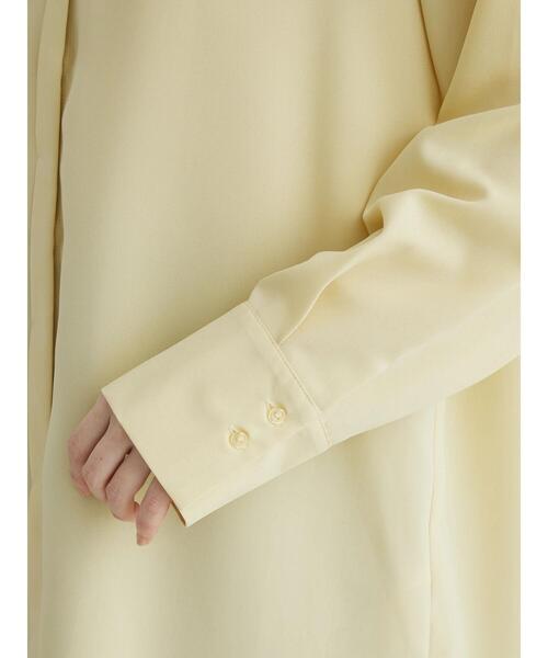 Green　Parks（グリーンパークス）の「ヒヨクボタンシャツチュニック（チュニック・レディース・パープル/オフホワイト/イエロー/グリーン・FREE）」の17枚目の写真