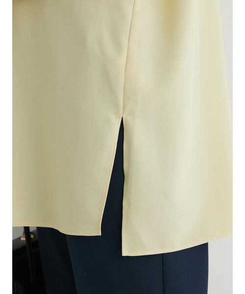 Green　Parks（グリーンパークス）の「ヒヨクボタンシャツチュニック（チュニック・レディース・パープル/オフホワイト/イエロー/グリーン・FREE）」の18枚目の写真