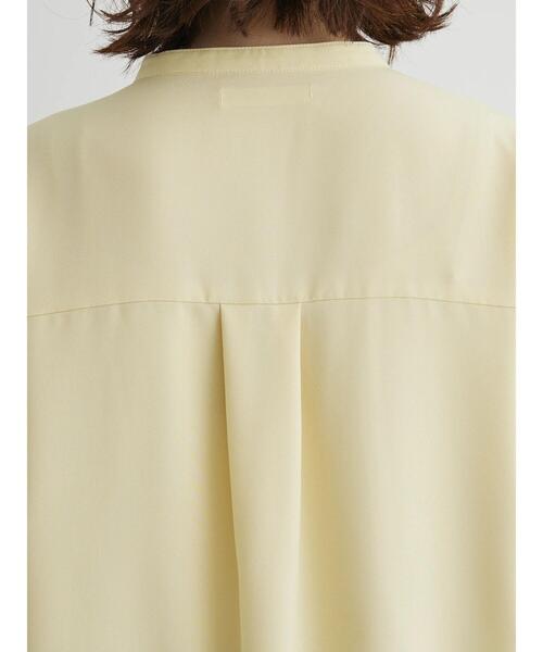 Green　Parks（グリーンパークス）の「ヒヨクボタンシャツチュニック（チュニック・レディース・パープル/オフホワイト/イエロー/グリーン・FREE）」の19枚目の写真