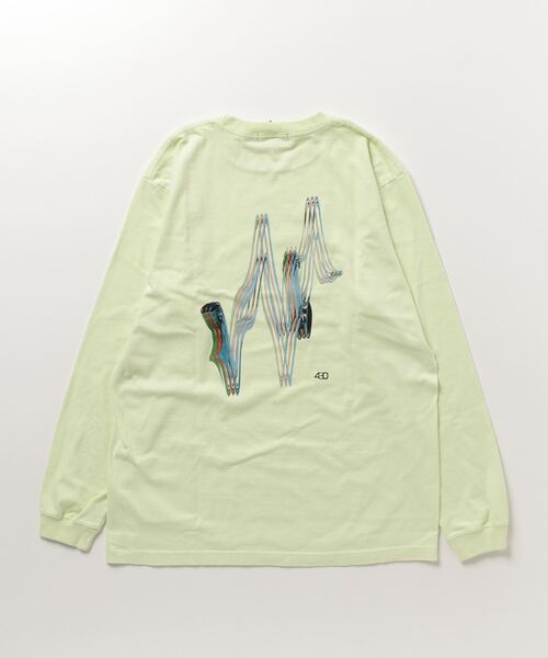 430（フォーサーティ）の「【430】SF FRAME L/S TEE（Tシャツ/カットソー・メンズ・ブラック/ホワイト/ライム・1/2/3）」の7枚目の写真