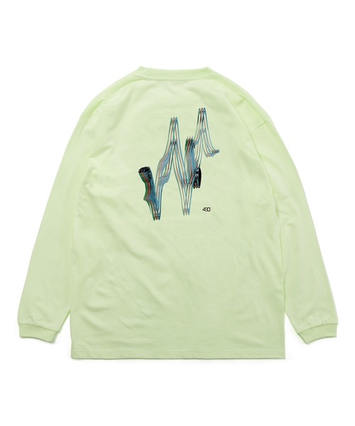 430（フォーサーティ）の「【430】SF FRAME L/S TEE（Tシャツ/カットソー・メンズ・ブラック/ホワイト/ライム・1/2/3）」の3枚目の写真