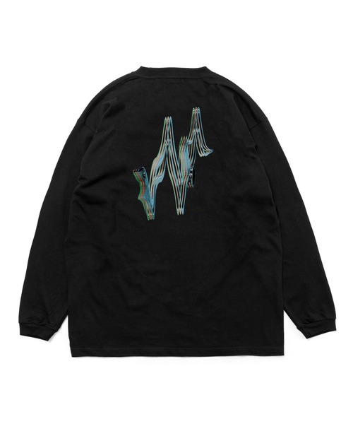 430（フォーサーティ）の「【430】SF FRAME L/S TEE（Tシャツ/カットソー・メンズ・ブラック/ホワイト/ライム・1/2/3）」の2枚目の写真