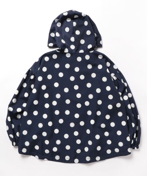 margaux（マルゴー）の「【MARGAUX】フード付ドット柄ジャケット（その他アウター・レディース・ダークネイビー・2）」の2枚目の写真