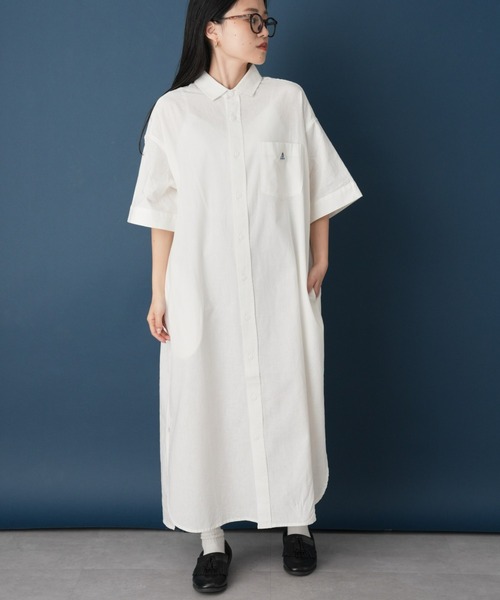 GEVACO（ゲバコ）の「【GEVACO/ゲバコ】綿麻SSシャツワンピース