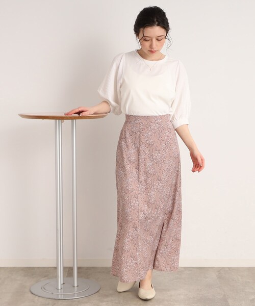 Cutie Blonde（キューティーブロンド）の「◆二の腕カバーにも◎袖ボリュームトップス（Tシャツ/カットソー・レディース・ホワイト系/ブラック/ブルー・00）」の5枚目の写真