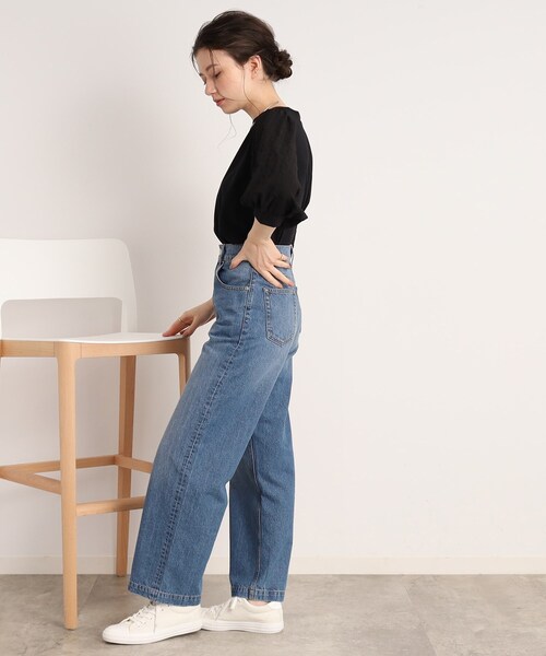 Cutie Blonde（キューティーブロンド）の「◆二の腕カバーにも◎袖ボリュームトップス（Tシャツ/カットソー・レディース・ホワイト系/ブラック/ブルー・00）」の12枚目の写真