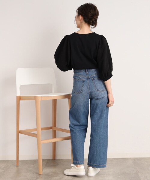 Cutie Blonde（キューティーブロンド）の「◆二の腕カバーにも◎袖ボリュームトップス（Tシャツ/カットソー・レディース・ホワイト系/ブラック/ブルー・00）」の9枚目の写真