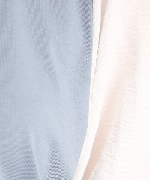 Cutie Blonde（キューティーブロンド）の「◆二の腕カバーにも◎袖ボリュームトップス（Tシャツ/カットソー・レディース・ホワイト系/ブラック/ブルー・00）」の6枚目の写真