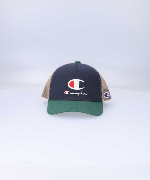 Champion(チャンピオン)の「【Champion】CHロゴメッシュキャップ(キャップ・キッズ・ネイビー/ブラック/グリーン・ONE SIZE)」の8枚目の写真