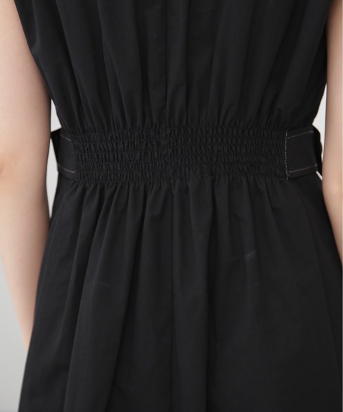 N.（N. Natural Beauty Basic）（エヌエヌナチュラルビューティーベーシック）の「◆ウエストタック脇ボタンノースリーブワンピース（ワンピース・レディース・クリーム/ブラック/ベージュ・SMALL/MEDIUM）」の21枚目の写真