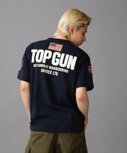 TOP GUN PATCH & PRINT T-SHIRT / トップガン パッチ ＆ プリント T