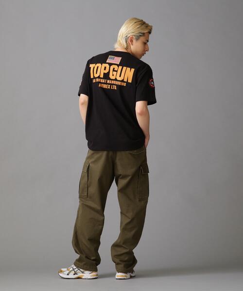 AVIREX(アヴィレックス)の「TOP GUN PATCH & PRINT T-SHIRT / トップガン パッチ & プリント Tシャツ / AVIREX / アヴィレックス(Tシャツ/カットソー・メンズ・ホワイト/オレンジ/ブラック/ネイビー/オリーブ系・XL/L/2XL/M)」の7枚目の写真