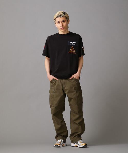 AVIREX(アヴィレックス)の「TOP GUN PATCH & PRINT T-SHIRT / トップガン パッチ & プリント Tシャツ / AVIREX / アヴィレックス(Tシャツ/カットソー・メンズ・ホワイト/オレンジ/ブラック/ネイビー/オリーブ系・XL/L/2XL/M)」の8枚目の写真