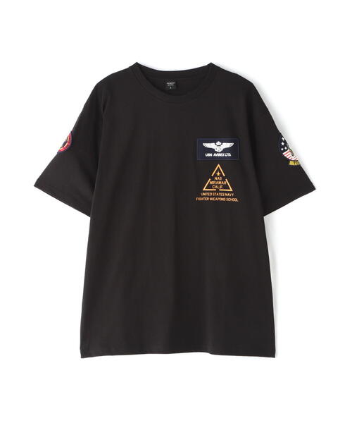 TOP GUN PATCH & PRINT T-SHIRT / トップガン パッチ