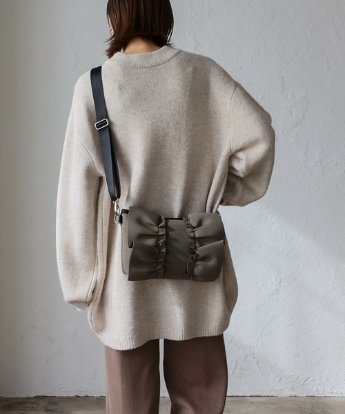 セール】ネオプレーン2wayフリルショルダーバッグ（ショルダーバッグ  