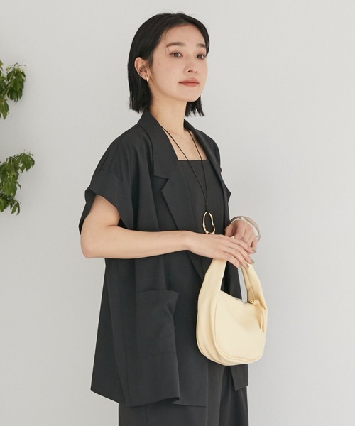 Doux archives（ドゥアルシーヴ）の「フレンチスリーブテーラージャケット（テーラードジャケット・レディース・ブラウン/ブラック/アイボリー・FREE）」の16枚目の写真