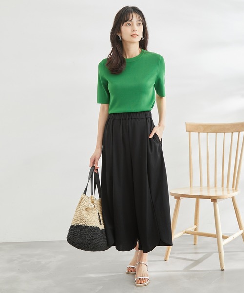 ROPE' PICNIC(ロペピクニック)の「洗濯機OK・サラサラ/イレヘムスカンツ(その他パンツ・レディース・ブラック/ベージュ/カーキ/ブルー・40/38)」の9枚目の写真