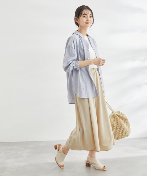 ROPE' PICNIC(ロペピクニック)の「洗濯機OK・サラサラ/イレヘムスカンツ(その他パンツ・レディース・ブラック/ベージュ/カーキ/ブルー・40/38)」の17枚目の写真