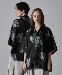 CLEL（クレイル）の「【CLEL】2Way Floral Pattern Drape Short Sleeve Shirt/2way 花柄ドレープ半袖シャツ（シャツ/ブラウス・メンズ）」